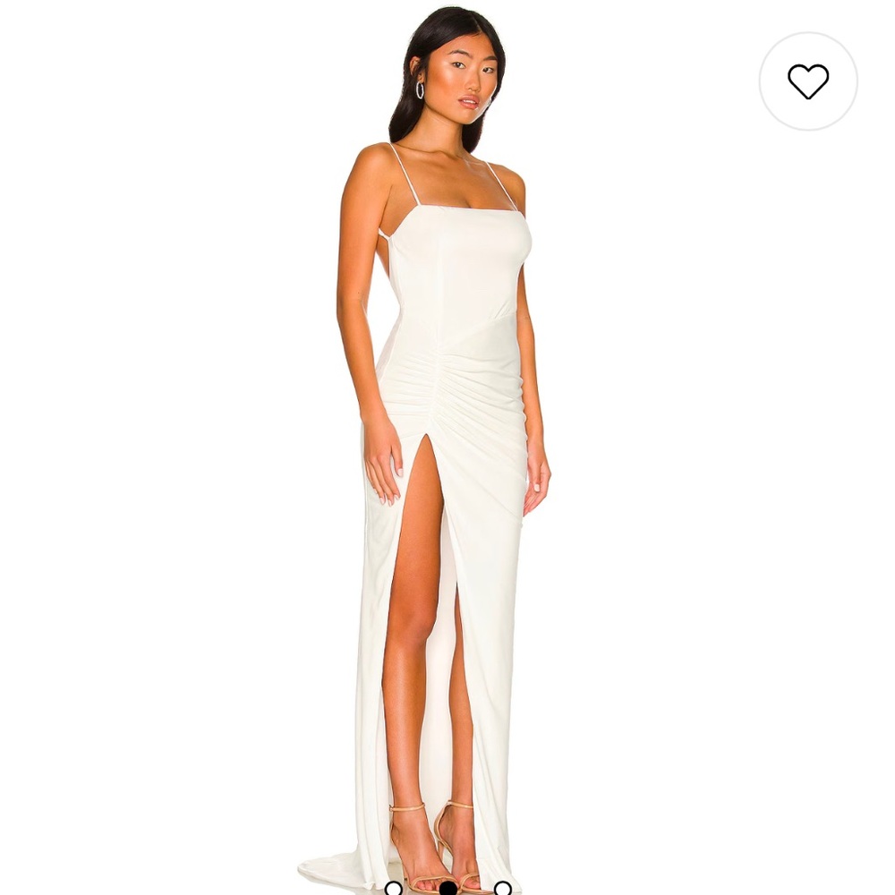 Katie May x Revolve The Supermodel Gown in Ivory